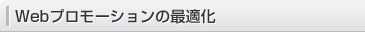 Webプロモーションの最適化