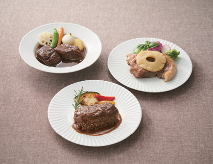 メインデッシュ3種
