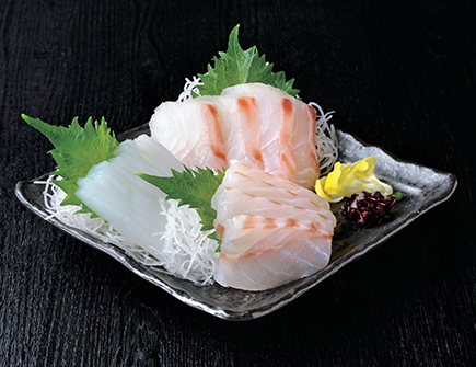 天然魚柵造り刺身用盛合せ